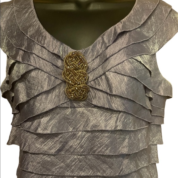 London Time lavender evening dres - Picture 3 of 5